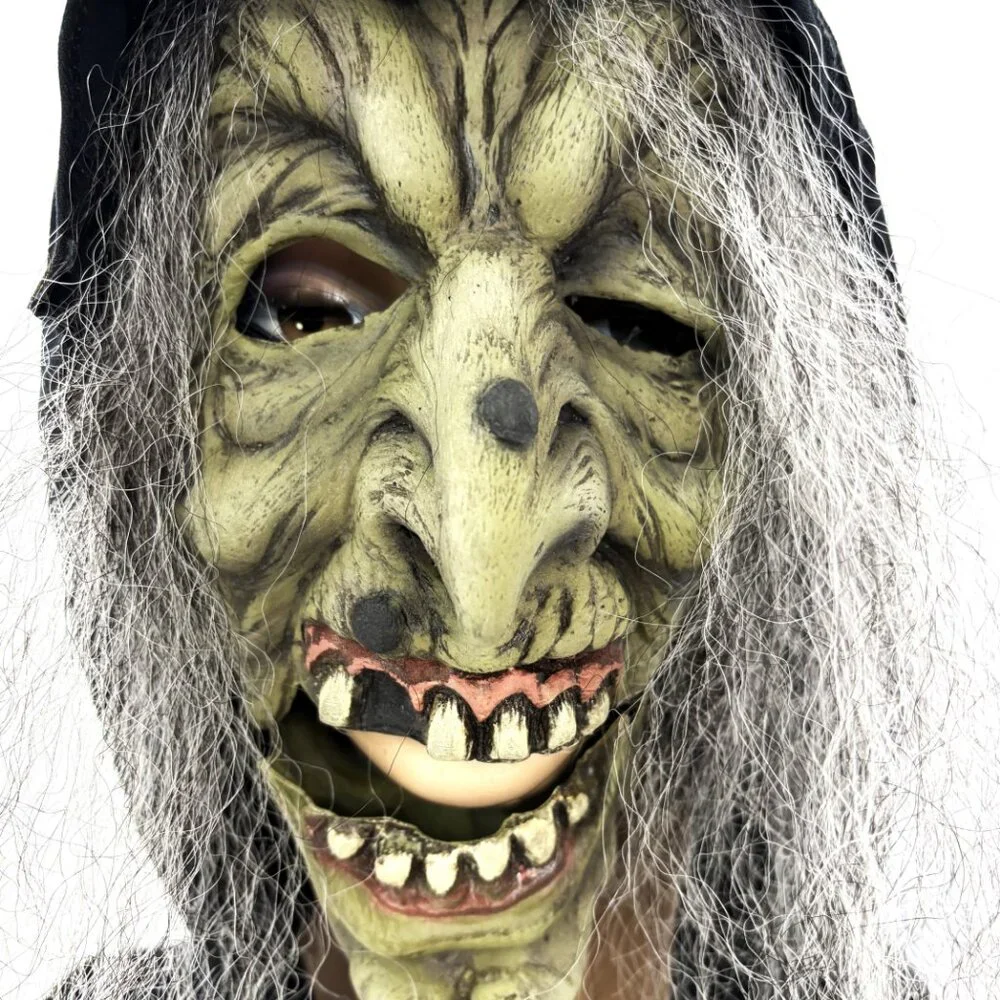 Green Witch Halloween Mask Cinema Secrets VTG Y2K NWT
